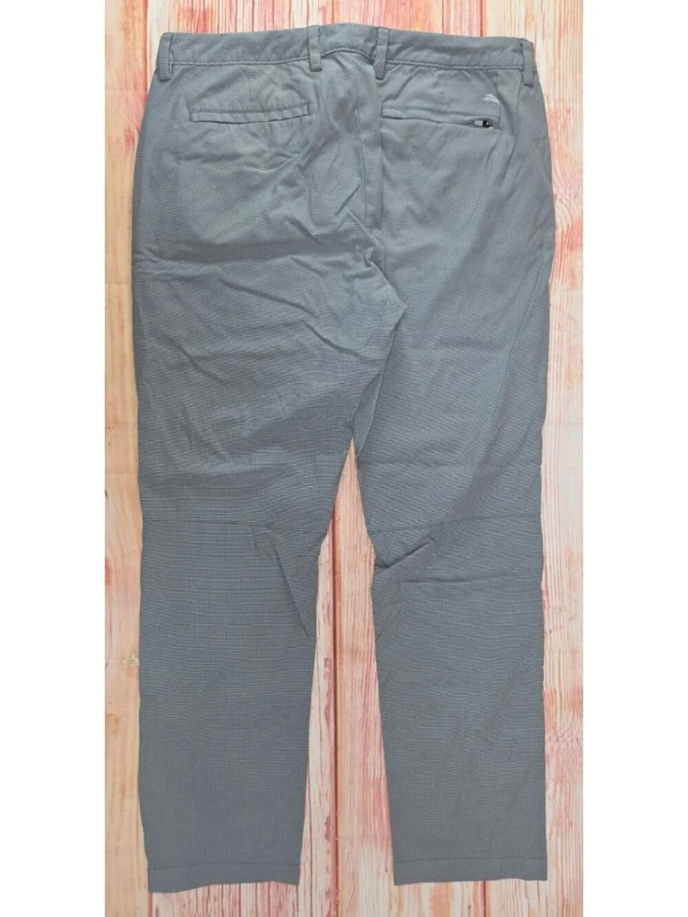 Tommy Bahama Mens Gray Check Performance Pants 36x32